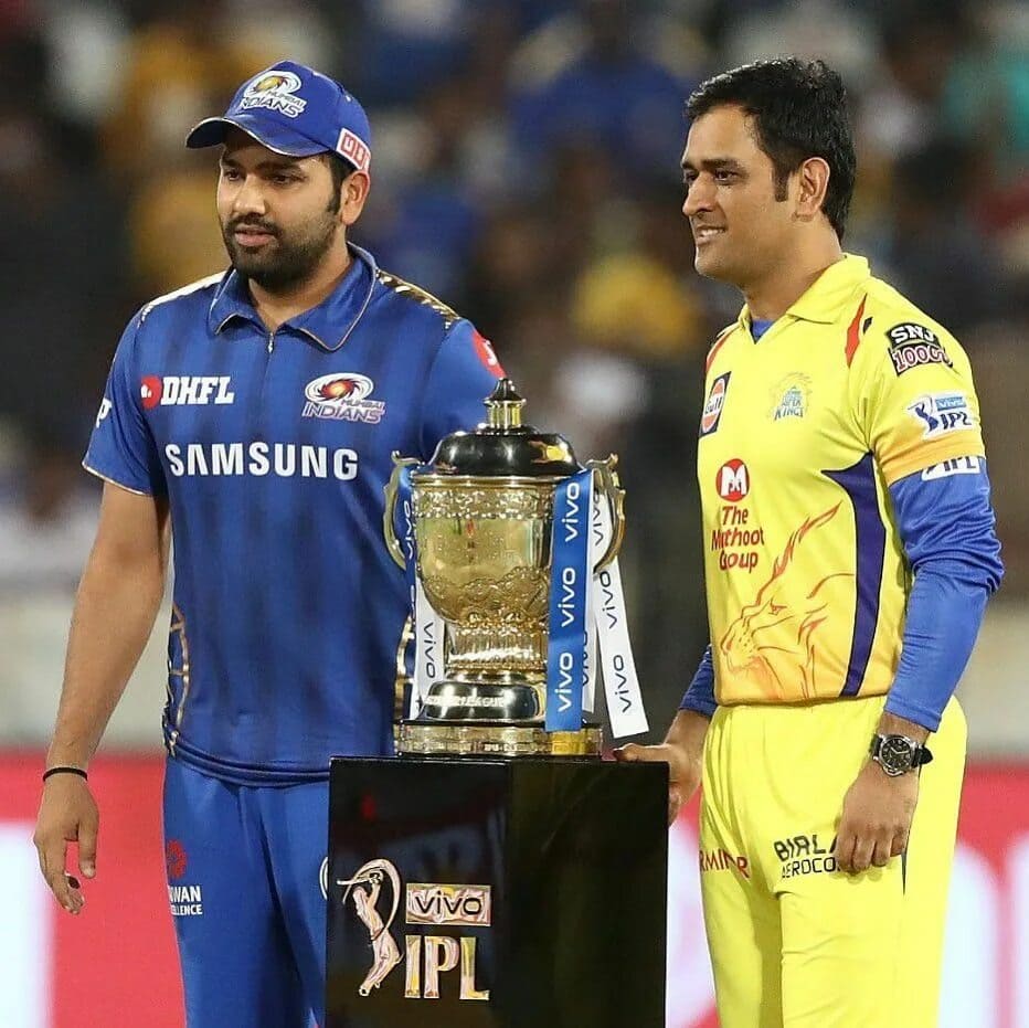 IPL trophy and historic moment