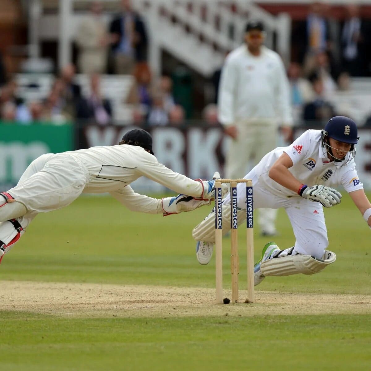 Cricketer training hard