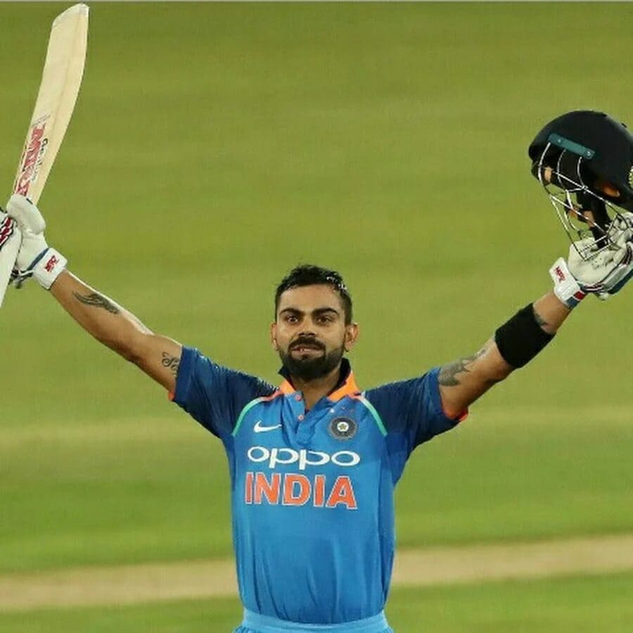 Cricketer smiling